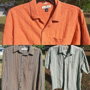 Tommy Bahama Lot of 3 Mens Shirts Size Large Relax
